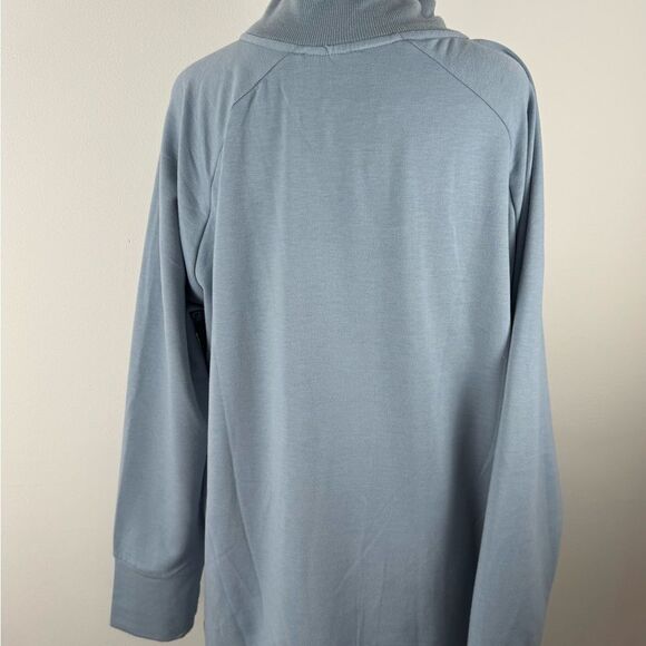 Jones New York Soft Blue zip up neck sweatshirt women’s 1x - Picture 7 of 12